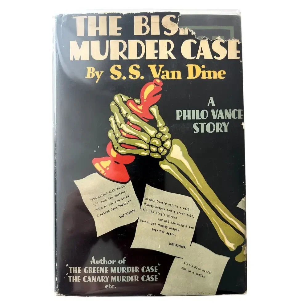S.S. Van Dine The Bishop Murder Case Philo Vance Story 1929 Hardback DJ VGC